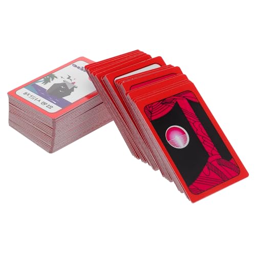 Toyvian 1 Satz Brettspiel-zeichnungskarten Tischläufer Familienspielkarten Koreanisches Poker Spielkarten-Requisiten Tricks Requisiten Tragbare Karten Interaktive Spielkarten Papier von Toyvian