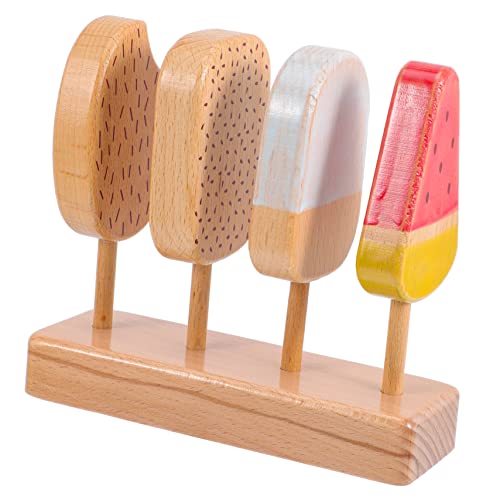 Toyvian 1 Satz Buchen- Am Stiel Eiscreme-rollenspielspielzeug Eiscreme- Realistisches Eisspielzeug Holz Toyvian 1 Satz Buchen- Am Stiel Eiscreme-rollenspielspielzeug Eiscreme- Realistisches Eisspielzeug Holz von Toyvian