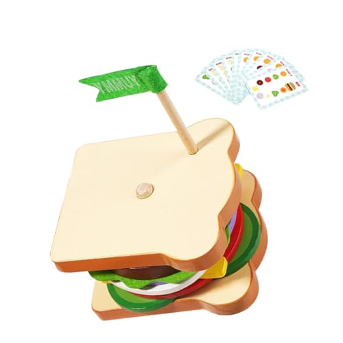 Toyvian 1 Satz Burger- Für Nutztiere Fingerpuppen Sie Küche Für -Telefon Für Neugeborene Mini- Stapelung Papier von Toyvian