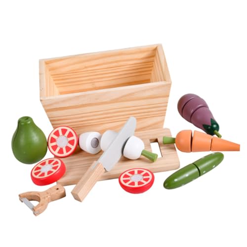 Toyvian 1 Satz Chichele- interaktives küchenspielzeug für kindertag küche Essen schneiden hölzern Toyvian 1 Satz Chichele- interaktives küchenspielzeug für kindertag küche Essen schneiden hölzern von Toyvian
