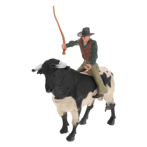 Toyvian 1 Satz Cowboy-Modell Plüsch Kuh Spielzeugbullen Stütze Figur Kinderspielzeug Cowboy Stierkampf Modell Bullfighter Dekoration für Sammler Stier-Statue Stierdekoration Harz Toyvian 1 Satz Cowboy-Modell Plüsch Kuh Spielzeugbullen Stütze Figur Kinderspielzeug Cowboy Stierkampf Modell Bullfighter Dekoration für Sammler Stier-Statue Stierdekoration Harz von Toyvian