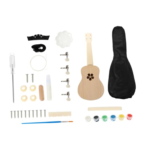 Toyvian 1 Satz DIY Ukulele Malbare Ukulele Materialien für Komplettes Zubehör Handgefertigtes Musikinstrument Kreative Bastelprojekte und Toyvian 1 Satz DIY Ukulele Malbare Ukulele Materialien für Komplettes Zubehör Handgefertigtes Musikinstrument Kreative Bastelprojekte und von Toyvian
