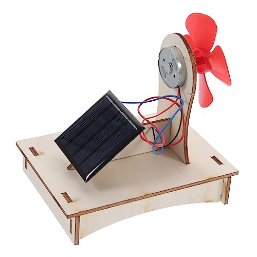 Toyvian 1 Satz DIY-pädagogische Technische Experimente Geburtstagsgeschenk Für Experimente Zum Selbermachen Für Solar-holzmodellbausätze DIY-vorbau-Kits Hölzern von Toyvian