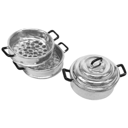 Toyvian 1 Satz Dampfer-Modell Mini-töpfe Für Miniaturtöpfe Minihouse-simulationstöpfe Töpfe Mini-Herde Ornamente Mini-Herde Mini-kocher Legierung Silver Toyvian 1 Satz Dampfer-Modell Mini-töpfe Für Miniaturtöpfe Minihouse-simulationstöpfe Töpfe Mini-Herde Ornamente Mini-Herde Mini-kocher Legierung Silver von Toyvian