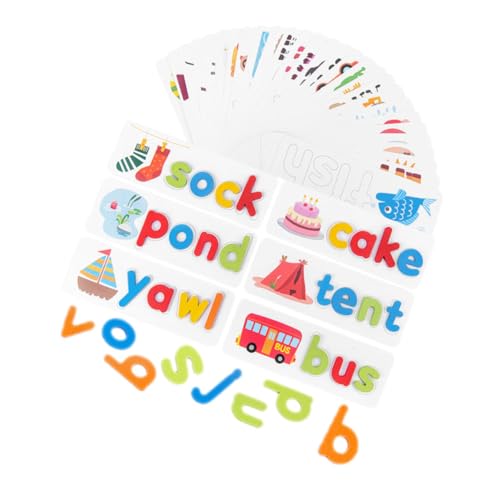 Toyvian 1 Satz Denkspiel Puzzle rätselbuch Toys Buchstabenspiel gesselschafftsspiele Wortbuchstabierspielzeug Lernen Buchstabenblock Lernen hölzern Toyvian 1 Satz Denkspiel Puzzle rätselbuch Toys Buchstabenspiel gesselschafftsspiele Wortbuchstabierspielzeug Lernen Buchstabenblock Lernen hölzern von Toyvian