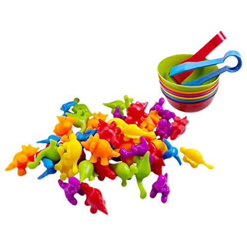Toyvian 1 Satz Dinosaurier-Mathe- Sortieren Dinosaurierspiele Für Von 3 Bis 5 Jahren Zählen Manipulationen Für Die Vorschule Weiches Gummi von Toyvian