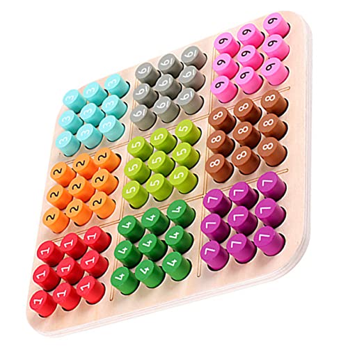 Toyvian 1 Satz Einfaches Regenbogen-Sudoku Holzspielzeug Holz Arithmetik-Sudoku Sudoku-Spiel Kinderbedarf Sudoku-Brettspiel Steckbrett Steckbrett aus Holz hölzern Colorful Toyvian 1 Satz Einfaches Regenbogen-Sudoku Holzspielzeug Holz Arithmetik-Sudoku Sudoku-Spiel Kinderbedarf Sudoku-Brettspiel Steckbrett Steckbrett aus Holz hölzern Colorful von Toyvian