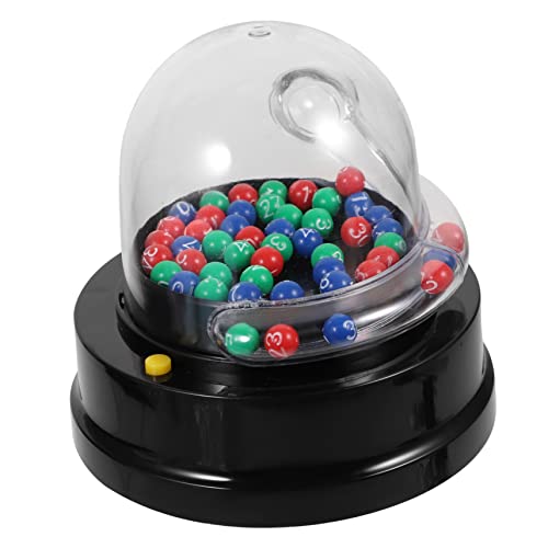 Toyvian 1 Satz Elektrische Lotteriemaschine Animatronisches Spielzeug Elektrische Lottokugelmaschine Mini-lotteriemaschine Elektronisches Bingospiel Bingo-kleckser Kleiner Ball Tragbar Abs von Toyvian