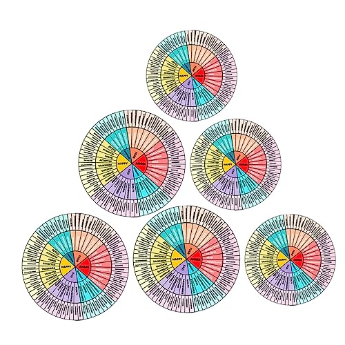 Toyvian 1 Satz Emotion Wheel Aufkleber Scrapbook Laptopständer Autoaufkleber Laptop Computer Autoaufkleber Handyhüllen Nagelaufkleber Laptopaufkleber Dekorative Gefühlsaufkleber von Toyvian