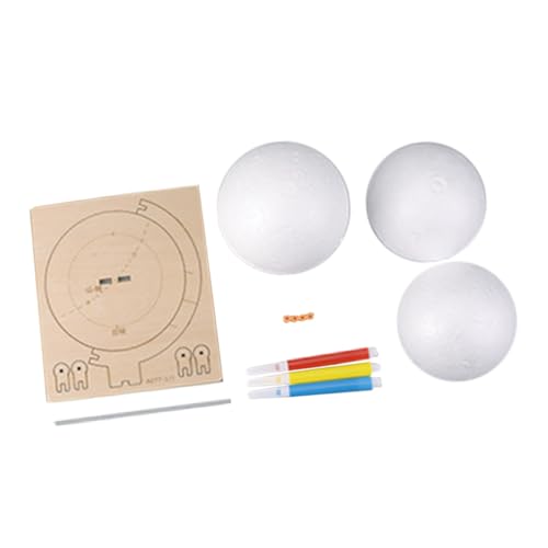 Toyvian 1 Satz Erdungsstrukturmodell Schaumformen für Kinderhandwerk Schaumblöcke für Handwerksblöcke Weltkugel weißer Schaum Dekorationen Kleiner Plastik von Toyvian