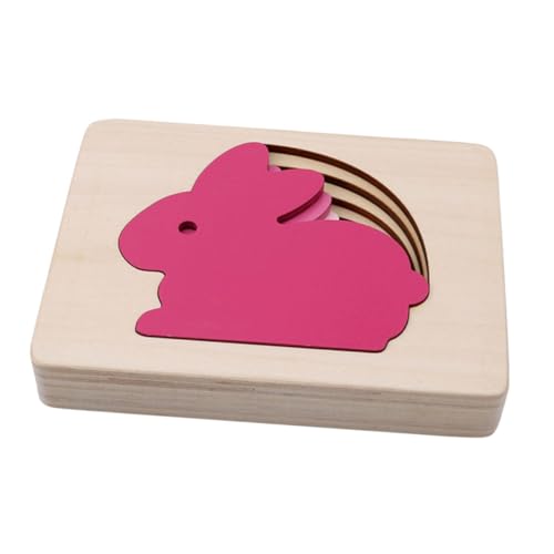 Toyvian 1 Satz Farberkennungsspielzeug Puzzle rätselbuch kinderpuzzle Puzzlematte Kaninchen mehrschichtiges größenanpassendes Lehrmittel hölzern Rosa Toyvian 1 Satz Farberkennungsspielzeug Puzzle rätselbuch kinderpuzzle Puzzlematte Kaninchen mehrschichtiges größenanpassendes Lehrmittel hölzern Rosa von Toyvian
