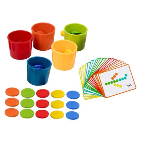 Toyvian Sortierbecher-Spielzeug Für Kleinkinder – 1–3 Jahre Montessori-lernspielzeug Farbklassifizierungsset Lernspielzeug Aus Holz Toyvian Sortierbecher-Spielzeug Für Kleinkinder – 1–3 Jahre Montessori-lernspielzeug Farbklassifizierungsset Lernspielzeug Aus Holz von Toyvian