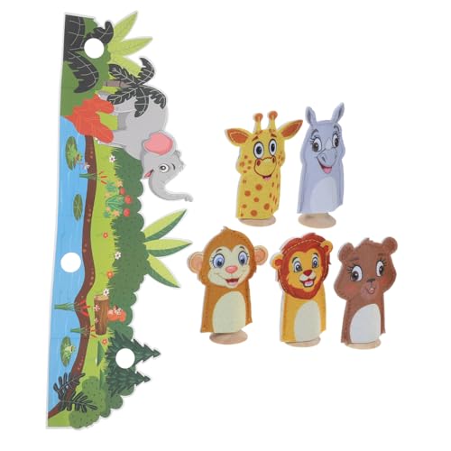 Toyvian 1 Satz Fingerpuppen aus Filz für interaktives puppenspielzeug für Kleinkinder kinderpuppen Fingerpuppen in Tierform Tierhand-Fingerpuppe Holz Toyvian 1 Satz Fingerpuppen aus Filz für interaktives puppenspielzeug für Kleinkinder kinderpuppen Fingerpuppen in Tierform Tierhand-Fingerpuppe Holz von Toyvian
