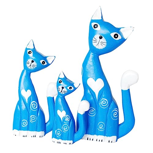 Toyvian 1 Satz Gemalte Kätzchen-Ornamente Figur Katze Hallo Realistisch Klein Tiere Desktop-kunsthandwerk Kunsthandwerk Zu Hause Heimische Tierdekoration Holz Blue Toyvian 1 Satz Gemalte Kätzchen-Ornamente Figur Katze Hallo Realistisch Klein Tiere Desktop-kunsthandwerk Kunsthandwerk Zu Hause Heimische Tierdekoration Holz Blue von Toyvian