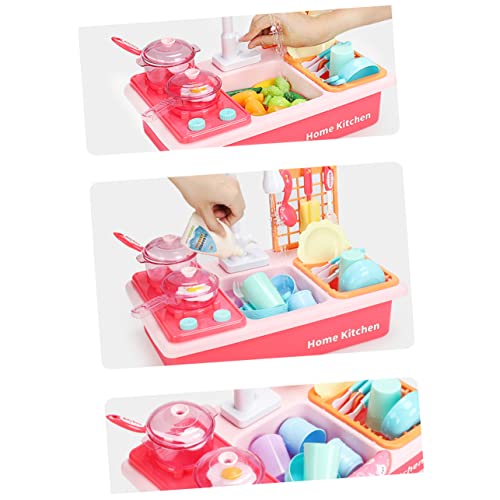 Toyvian 1 Satz Geschirrspülspielzeug Sinken Mit Fließendem Wasser Für Elektrische Geschirrspülmaschinen Küchenspielzeug Für Geschirrspüler Rosa von Toyvian