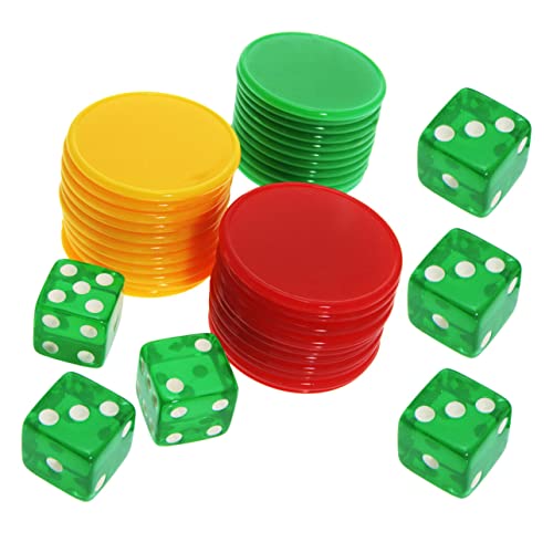 Toyvian 1 Satz Gesetzt Chip Jetons Tragbare Würfelspiel-Requisite Spielzubehör Spielversorgung Kunststoff Acryl Toyvian 1 Satz Gesetzt Chip Jetons Tragbare Würfelspiel-Requisite Spielzubehör Spielversorgung Kunststoff Acryl von Toyvian