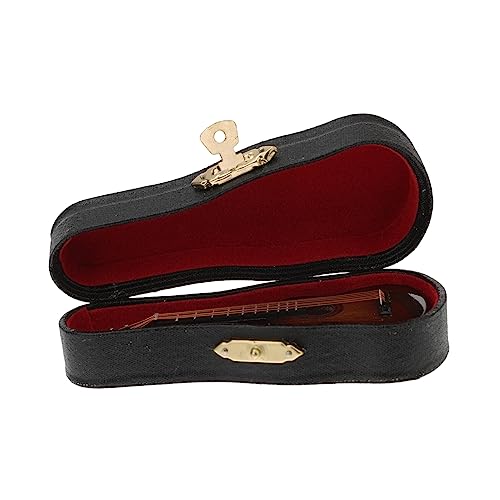Toyvian Satz Von Miniatur-Gitarren-Ornamenten Holz Mini-Gitarre Für Puppenhaus- von Toyvian