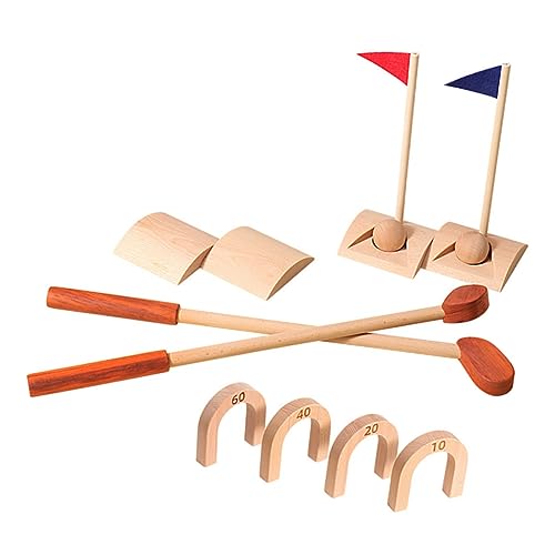 Toyvian Interaktives Golfspielzeug Für Kinder – Golfset Aus Holz Für Kleinkinder Sportrequisiten Für Vorschulkinder Lustiges Spiel Für Drinnen Und Draußen von Toyvian