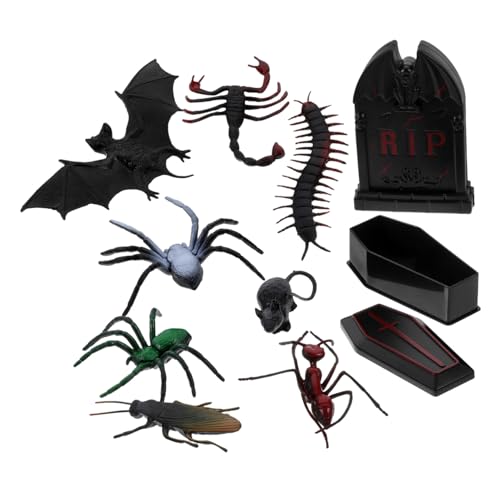 Toyvian 1 Satz Halloween Miniatur Dekoration Teiliges Grabstein und Zubehör mit Halloween Tierfiguren für Tischdeko und Miniatur Dollhouses Toyvian 1 Satz Halloween Miniatur Dekoration Teiliges Grabstein und Zubehör mit Halloween Tierfiguren für Tischdeko und Miniatur Dollhouses von Toyvian