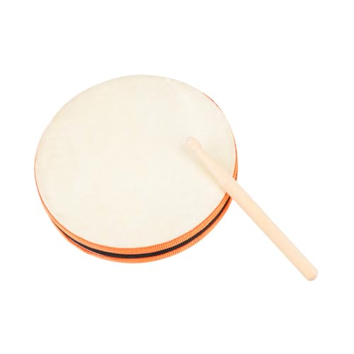 Toyvian 1 Satz Handtrommel Aus Schaffell Schlaginstrumente Orff-Trommel Musikinstrument Handtrommel Für Babygeschenk Frühpädagogisches Trommel Mit Trommelstock Hölzern von Toyvian