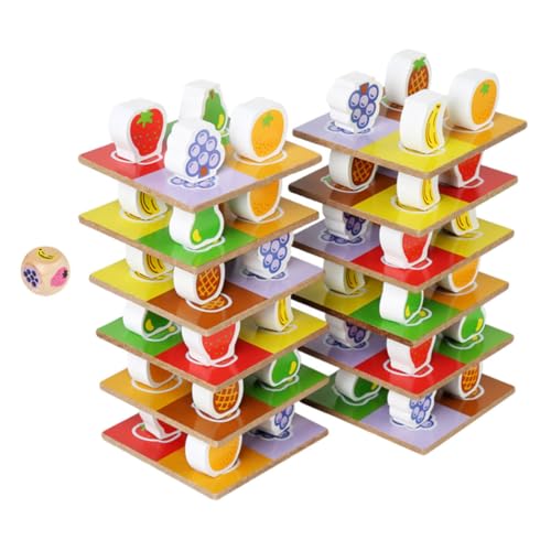 Toyvian 1 Satz Hoch Stapeln Gleichgewichtsblöcke Für Gleichgewichtsspiel Für Stapelspiel Für Stapelspiele Für Frühes Lernen Hölzern von Toyvian
