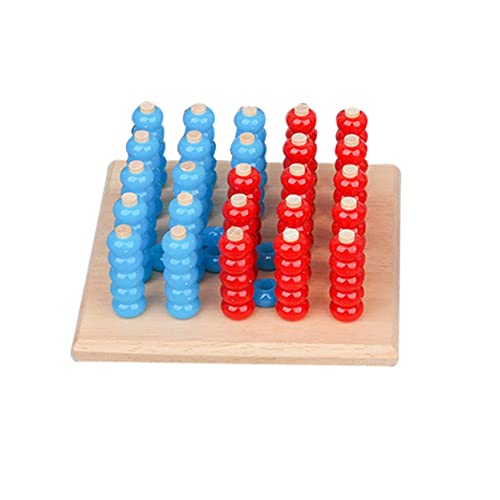 Toyvian 1 Satz Hölzernes Schach 3D Hölzernes Räumliches Denken Holz 3D Verbinden Spielzeug 4 Spiel Verbinden Vier Schach Räumliches Denkspielzeug Tischschachspiel Kind Backgammon Platz von Toyvian