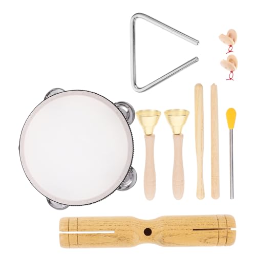 Toyvian 1 Satz Holz Musik Musikinstrumente Für Kleinkinder Musikspielzeug Instrumente Für Im Alter Von 5-9 Jahren Musikspielzeug Für Kleinkinder 1-3 Beige von Toyvian