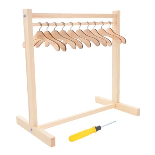 Toyvian 1 Satz Holz Puppen Kleidung Rack Kleider Bügel für Puppenhaus Zubehör Tragbare Kleiderständer für Verschiedene Puppen und Stilvolles Präsentieren Toyvian 1 Satz Holz Puppen Kleidung Rack Kleider Bügel für Puppenhaus Zubehör Tragbare Kleiderständer für Verschiedene Puppen und Stilvolles Präsentieren von Toyvian