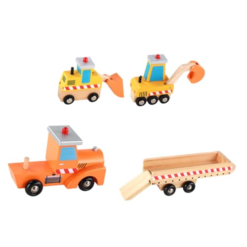Toyvian 1 Satz Holzbaufahrzeug Spielzeugset für Teiliges mit Lustigen Bagger für Kreative Strandaktivitäten und Fantasievolles Robust von Toyvian