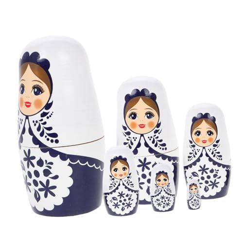 Toyvian 1 Satz Holzpuppenspielzeug Babuschka-Puppe Zwerge Nistpuppen Geburtstagsgeschenk für holzspielzeug Kaninchen puppenhaus -Kits Matroschka hölzern Toyvian 1 Satz Holzpuppenspielzeug Babuschka-Puppe Zwerge Nistpuppen Geburtstagsgeschenk für holzspielzeug Kaninchen puppenhaus -Kits Matroschka hölzern von Toyvian