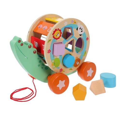 Toyvian Pädagogisches Holzspielzeug-Set Für Kleinkinder Traktor Zum Sortieren Von Formen Geometrisches Spielzeug Für Kinder Hand-Auge-koordination Safe & Spielzeug von Toyvian