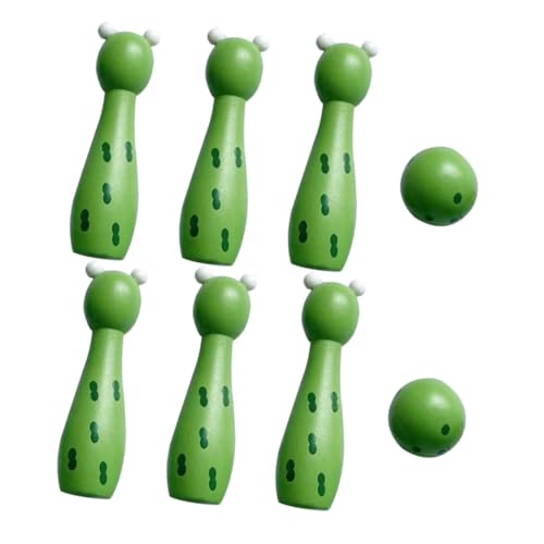 Toyvian 1 Satz Holzspielzeug Indoor- für Kleinkinder Outdoor-Bowling Bowling für Kleinkinder Bowlingspiele für drinnen Indoor -Kinderspielzeug Buche Green Toyvian 1 Satz Holzspielzeug Indoor- für Kleinkinder Outdoor-Bowling Bowling für Kleinkinder Bowlingspiele für drinnen Indoor -Kinderspielzeug Buche Green von Toyvian