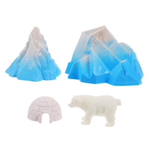 Toyvian Eisberg Figuren Modell Tiere Figuren Mini Schnee Häuser Für Diorama Decor Toyvian Eisberg Figuren Modell Tiere Figuren Mini Schnee Häuser Für Diorama Decor von Toyvian