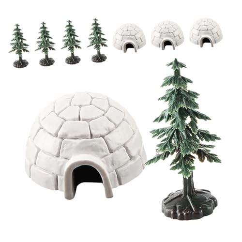 Toyvian 1 Satz Iglu-Modellspielzeug Eisbär Kuchendeckel -Iglu Iglu-Bausatz Polartierfiguren für geburtstagsdeko Tiere kleine weihnachtsbäume zum basteln Plastik Toyvian 1 Satz Iglu-Modellspielzeug Eisbär Kuchendeckel -Iglu Iglu-Bausatz Polartierfiguren für geburtstagsdeko Tiere kleine weihnachtsbäume zum basteln Plastik von Toyvian