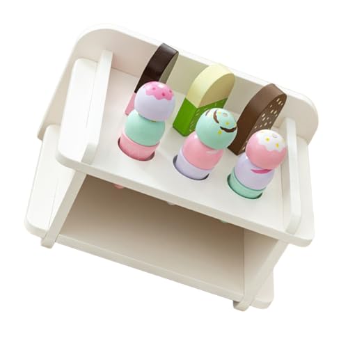 Toyvian 1 Satz Imitation Eiskegel Modell aus Holz Eiscreme für Dekoration Fotografie und Kinderküche von Toyvian