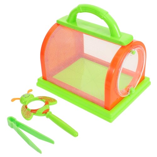 Toyvian 1 Satz Insekten Beobachtungsbox für Tragbares Netz Cage mit Orangen und Käfig Tweezers Cartoon Lupe Fördert Lernen und Entdeckung von Insekten Toyvian 1 Satz Insekten Beobachtungsbox für Tragbares Netz Cage mit Orangen und Käfig Tweezers Cartoon Lupe Fördert Lernen und Entdeckung von Insekten von Toyvian