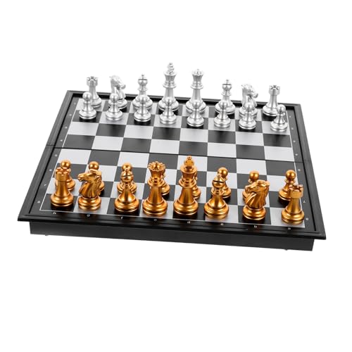Toyvian 1 Satz Internationales Schach Brett klein tragbar schachspiel magnetisch schachspiele Schachbrett mit Magnet magnetisches Desktop-Spielspielzeug faltbares Brettspiel Plastik Toyvian 1 Satz Internationales Schach Brett klein tragbar schachspiel magnetisch schachspiele Schachbrett mit Magnet magnetisches Desktop-Spielspielzeug faltbares Brettspiel Plastik von Toyvian