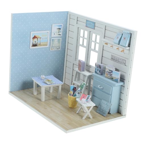 Toyvian 1 Satz Kabinenspielzeug famaliguy homeatic verkleidung Jakobsweg dekoringe vortäuschen Bauen simuliertes Hausspielzeug Musterhaus Miniaturhaus hölzern Blue Toyvian 1 Satz Kabinenspielzeug famaliguy homeatic verkleidung Jakobsweg dekoringe vortäuschen Bauen simuliertes Hausspielzeug Musterhaus Miniaturhaus hölzern Blue von Toyvian