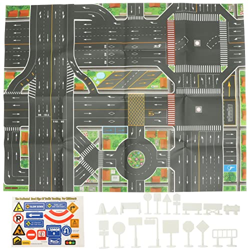 Toyvian 1 Satz Karte Spielmatte Straßenmatte für Spielzeugautos Straßenband Sitz verkehrszeichen Verkehrsschilder Karte straße straße Mini-Verkehrsschilder Plastik Toyvian 1 Satz Karte Spielmatte Straßenmatte für Spielzeugautos Straßenband Sitz verkehrszeichen Verkehrsschilder Karte straße straße Mini-Verkehrsschilder Plastik von Toyvian