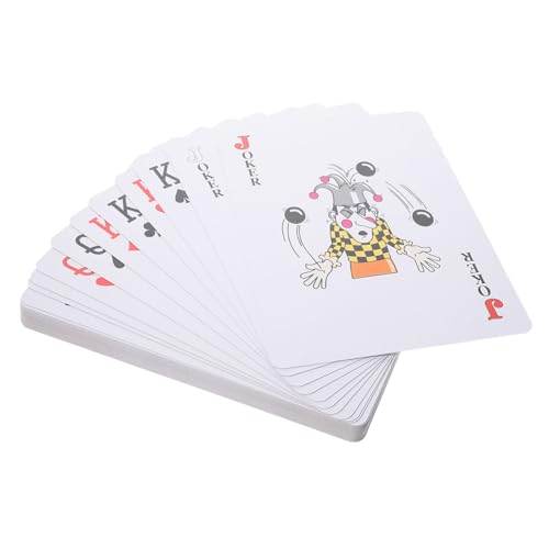 Toyvian 1 Satz Kartenspielen Spielzeuge große Spielkarten boardgame Poker Partykarten unterhaltsame Spielkarte Requisiten Unterhaltungskarte Schachbrett Geschenk beschichtetes Papier von Toyvian