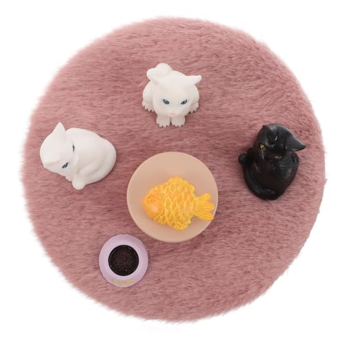 Toyvian 1 Satz Katzen-Set-Ornamente hausfiguren so tun, als ob wäre Mini-Kätzchen Miniatur-Katzenfiguren Katzen Katzen Teppich Puppenhaus-Haustiere Kawaii-Figuren Harz Toyvian 1 Satz Katzen-Set-Ornamente hausfiguren so tun, als ob wäre Mini-Kätzchen Miniatur-Katzenfiguren Katzen Katzen Teppich Puppenhaus-Haustiere Kawaii-Figuren Harz von Toyvian