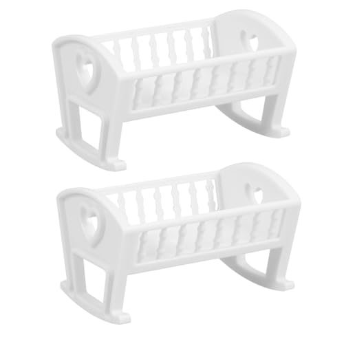 Toyvian Niedliche Miniatur-krippe Für Puppenhaus Realistisches Baby-puppenbett Spielzeug Für Puppenhaus Kinderzimmer- Toyvian Niedliche Miniatur-krippe Für Puppenhaus Realistisches Baby-puppenbett Spielzeug Für Puppenhaus Kinderzimmer- von Toyvian