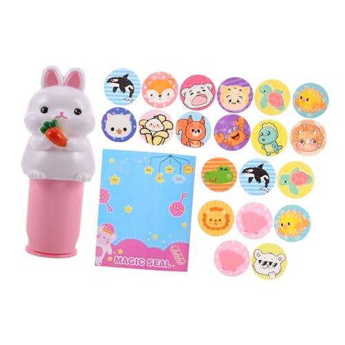 Toyvian Siegelstempel-Set Für Jungen Und Mädchen Cartoon-Stempel-Set Aufkleberstempel Für Kinder Lustiges Edutainment Für Kinder von Toyvian