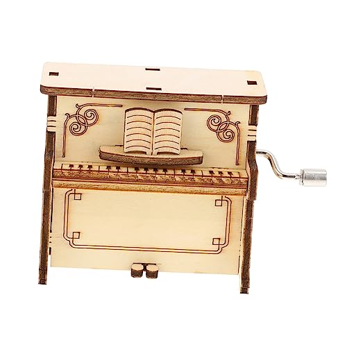 Toyvian 1satz DIY Holzpuzzle Musikbox Spielzeug Zusammenbau Klavier Modell Pädagogisches Puzzle Für Junge Mädchen Ohne Kleber Für Kreative Bastelprojekte von Toyvian