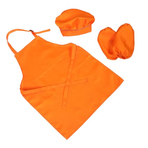 Toyvian 1 Satz Koch Verkleidet Sich kochschürze küchenschürze schürze Küchenschürze für malen Kinderschürze Backschürzen Schürzen für Polyester Orange von Toyvian