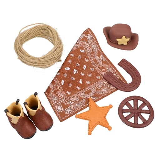 Toyvian 1 Satz Kuchendekoration kindergeburtstag deko Cowboy-Kuchendeckel Cowboy-Party-Dekorationen Cowboy -Babyparty -Dekorationen Tortendekorationsaufsätze Kuchen -Topper Plastik von Toyvian