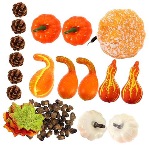Toyvian 1 Satz Kürbis- und Ahornblatt-Set beleuchtet Künstliche Herbsteicheln flackern herbstdeko Halloween Decor Künstliche Halloween-Kürbisse Partyzubehör für den Herbst Schaum Toyvian 1 Satz Kürbis- und Ahornblatt-Set beleuchtet Künstliche Herbsteicheln flackern herbstdeko Halloween Decor Künstliche Halloween-Kürbisse Partyzubehör für den Herbst Schaum von Toyvian