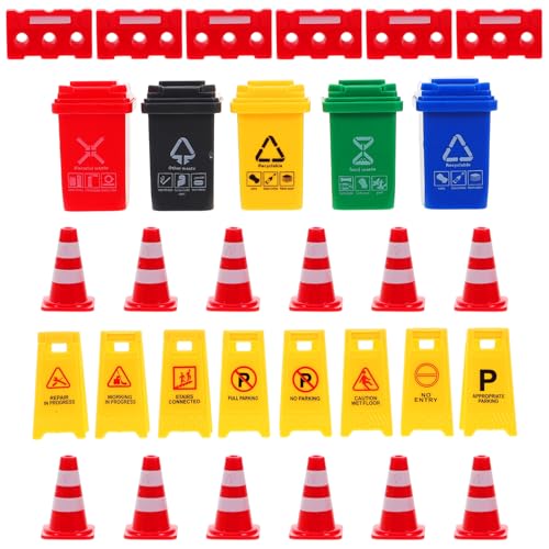 Toyvian Pädagogisches Straßensperren-Spielzeug Für Jungen Und Mädchen Verkehrszeichen-spielset Kunststoff-verkehrskegel-Dekorationen Frühlernwerkzeug Toyvian Pädagogisches Straßensperren-Spielzeug Für Jungen Und Mädchen Verkehrszeichen-spielset Kunststoff-verkehrskegel-Dekorationen Frühlernwerkzeug von Toyvian