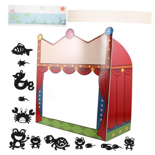 Toyvian 1 Satz Lehrmittel Für Schattenpuppen Handpuppenbewegung Schattenfiguren Für Fingerpuppen Puppenbauset Theaterpuppe Puppentheater Für Handpuppenmodell Black Papier von Toyvian