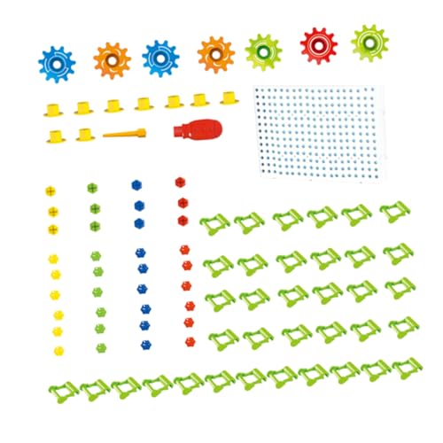 Toyvian 3D-Getriebe-Kette Puzzle-Set Kinder Spielzeug Werkzeugkasten Montage Demontage Pädagogisches Spielzeug von Toyvian